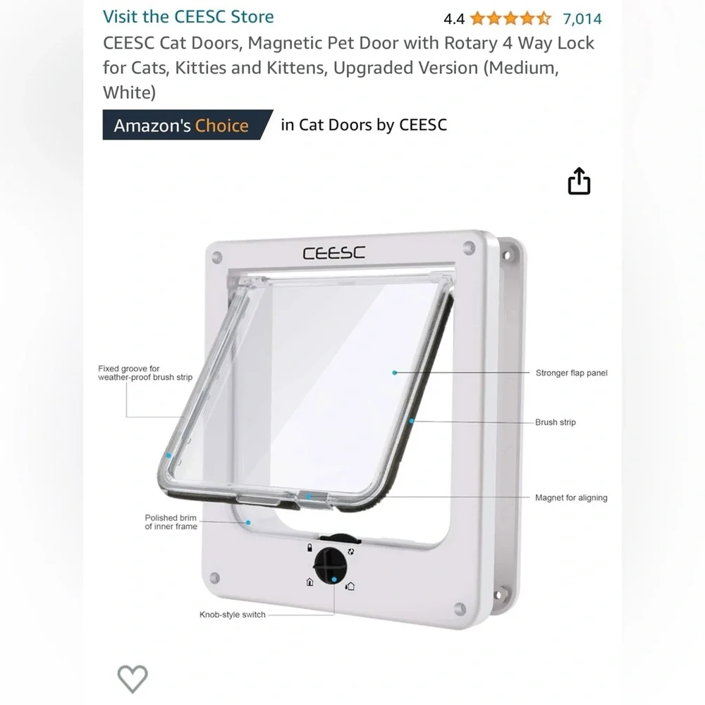 Cat Door (white)